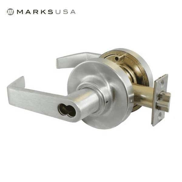 Marks -175RF- Commercial Lever Set - Large Format IC Core for Schlage (LFIC ) - 2 3/4" Backset - 26D
